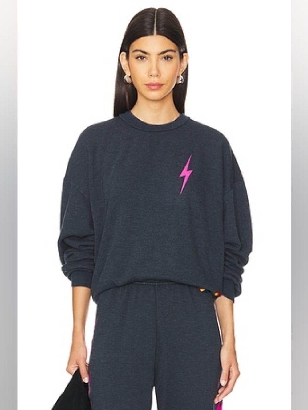 Aviator Nation Bolt 2 Relaxed Crewneck Sweatshirt